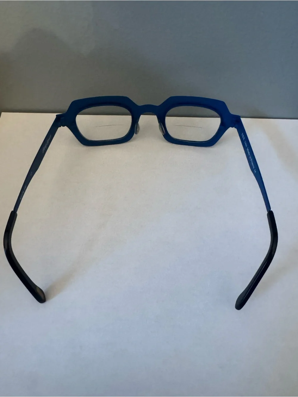 SEE Eyewear 2365 Tortoise Blue Geometric Statement Frames France Case‎ Cloth